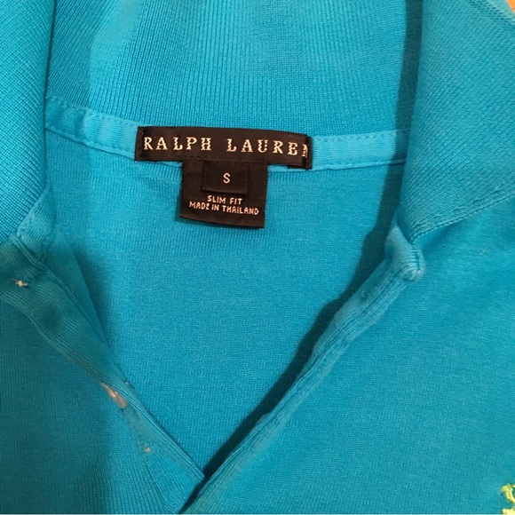 Ralph Lauren polo blue short sleeve blouse - Picture 2 of 9